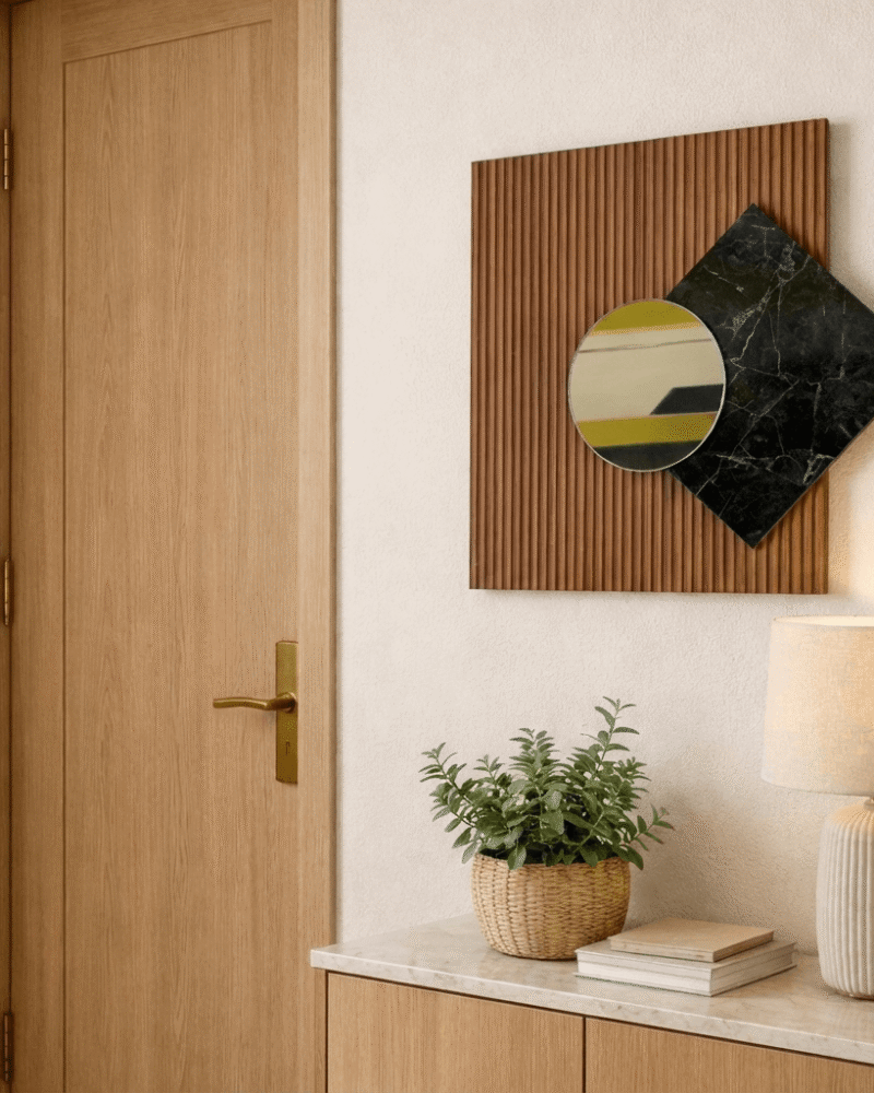 Cache tableau électrique en Bois - moderne miroir
