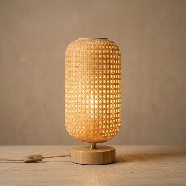 Lampe Bambou Tressé